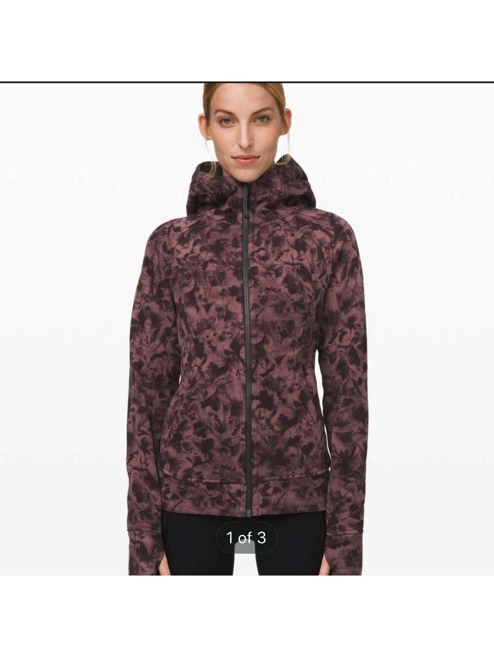 🍋 lululemon scuba - mini dusk floral antique bark black.
